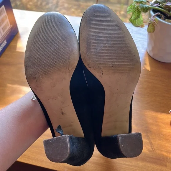 J.Crew Factory Block Heel Pump Black sz 6 - Picture 6 of 7